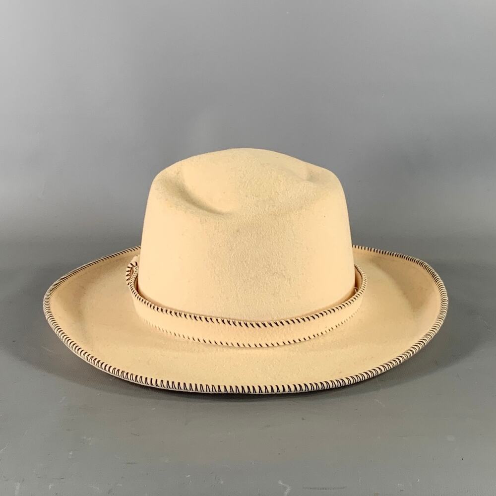THE SCALA COLLECTION Cream Black Wool Hats
